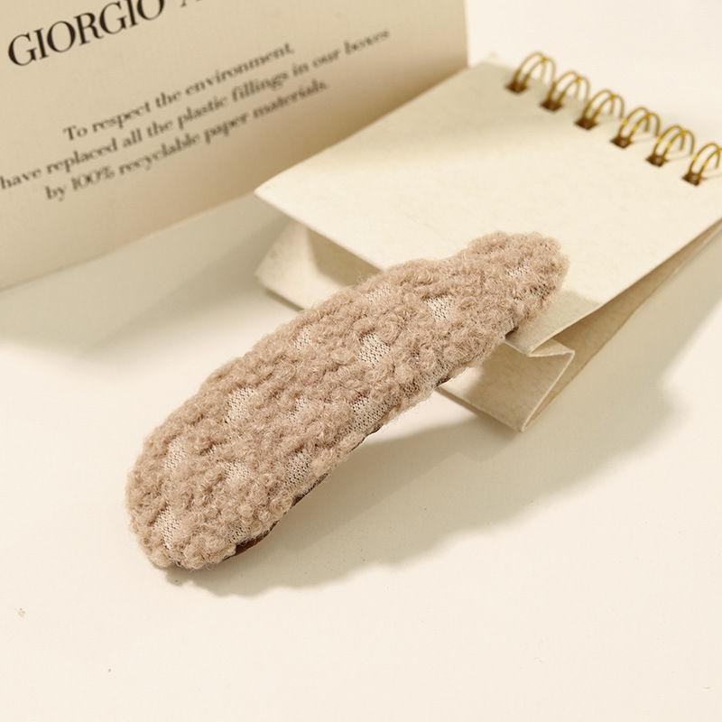 Accessories Clip Hair Headdress Bang Solid Color Side Hairpin Bb Clip Woolen Barrettes