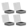 10PCS 4x4x2cm Lamp Holder Storage Box Portable Jewelry Storage Box Small Parts Medicine Storage Container