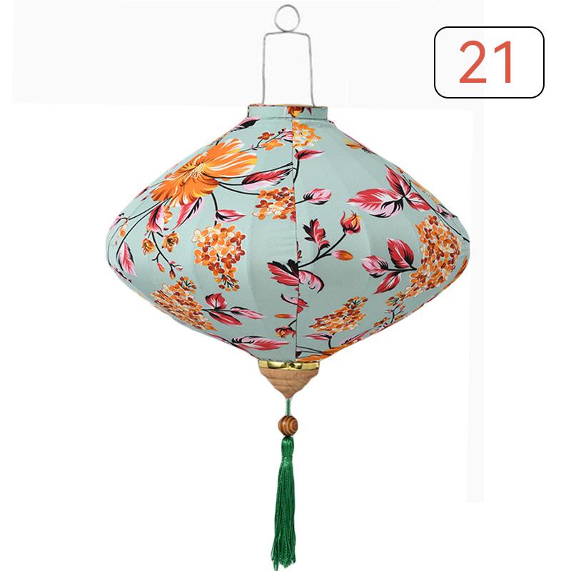 Seidenlaterne im chinesischen Stil 12/14 Zoll Antike Palastlaterne Vietnam Traditionell Mondfest Frühlingsfest Party Hängende Dekoration