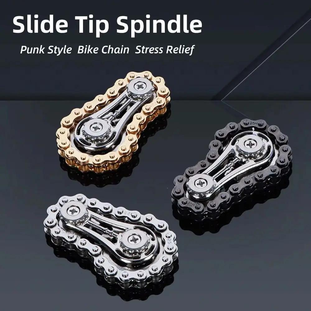 Chain Tooth Mechanical Flywheel Fidget Spinner Antistress Anxiety Metal Bike Chains Spinner EDC Toys for Children Adult Hand Toy