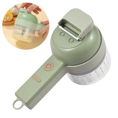 Vegetable Chopper 4 In 1 Handheld Wireless Electric Food Chopper Set with USB Powered for Garlic Chili Onion Celery Ginger Meat