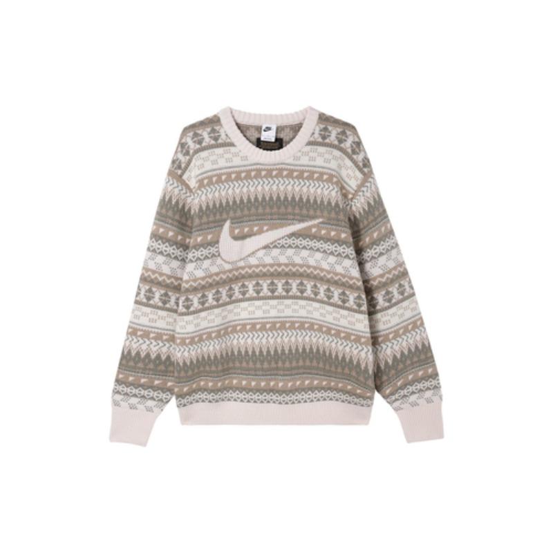 Nike Life Fair Isle Sweater FZ0126-105 EU XL коричневый