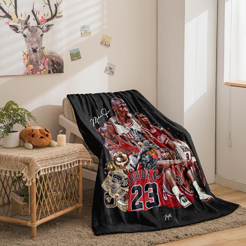Basketball Star Series Double-Sided Flannel 3D Digital Printing Blanket Blanket