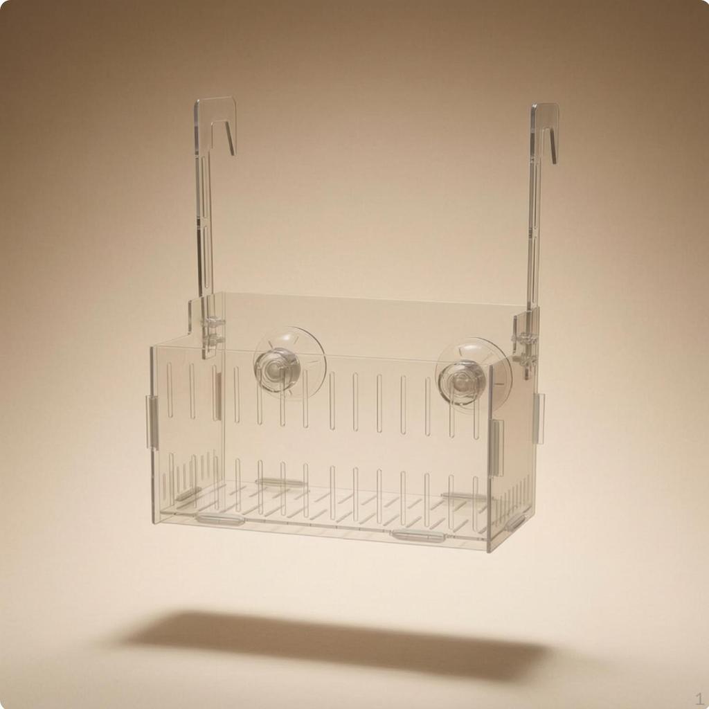 Acrylic Fish Tank Plant Holder High Clearness Hanging Aquarium Planter SpaceSaving Aquatic