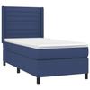 3131471 vidaXL Lit à sommier tapissier avec matelas Bleu 80x200 cm Tissu