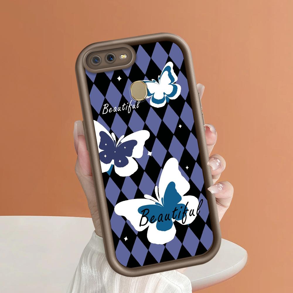 Soft Silicone Square Ladders Cartoon Pattern Full Cover Camera Protection Shockproof Case for OPPO Reno Realme OnePlus