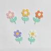 Knitted Small Flower Embroidery Fresh Cloth Stickers Clothing Accessories Luggage Patches Cloth Stickers