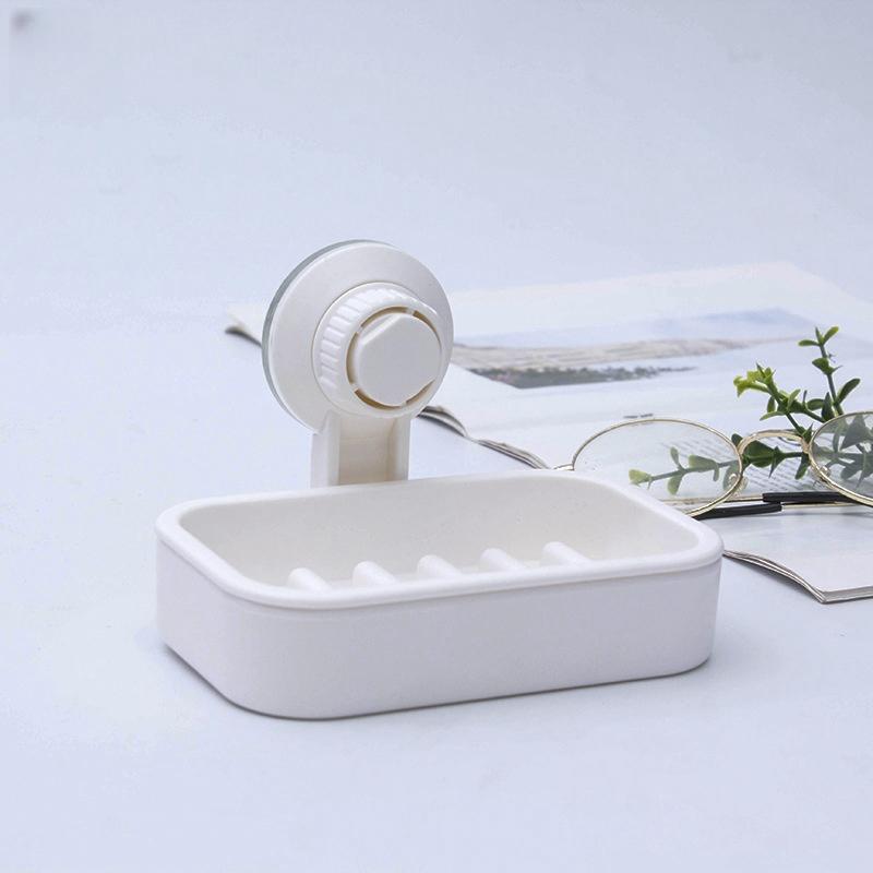 Shower Soap Holder Suction Cup Soap Dish Wall Mounted NO-Drilling Soap Tray Powerful for Shower Bathroom Bathtub Kitchen Sink