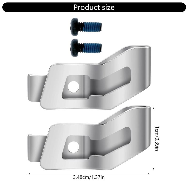 42-70-0495 Belt Clip with Screw for 2552-20 2553-20 2554-20 2555-20 Stainless Steel Belt Clip Replacement Management