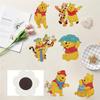 6Pcs Little Bear Series Diamond Art Fridge Magnet Diamond Painting Refrigerator Magnet Diamond Painting Fridge Magnet for Adults Beginners