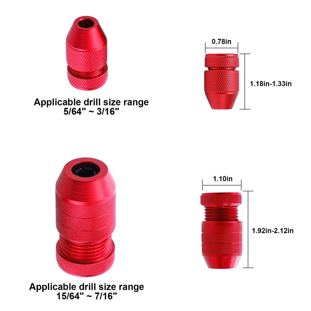 Adjustable Drill Stop Set Aluminum Alloy Outer Ring for Drill Bits Woodworking Tools Countersink Drill Depth Stopper Collar