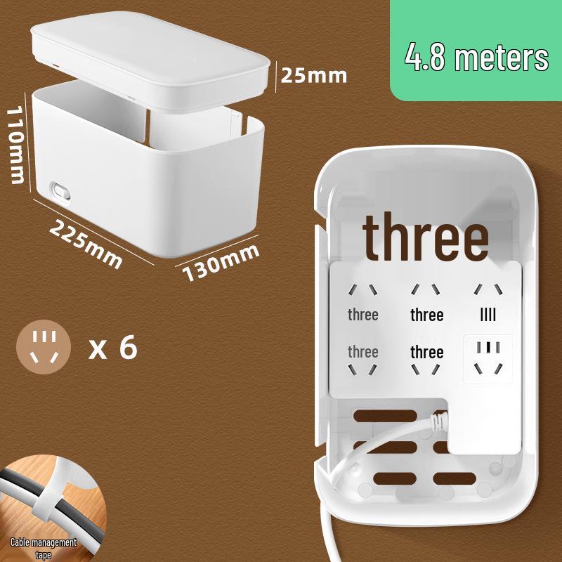 Multi-Functional Desktop Cable Organizer & Power Strip Box