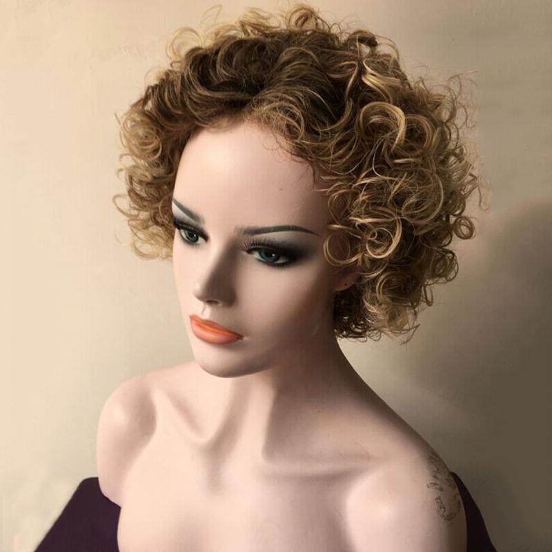 Pariki Amerikanskij Korotkie Zavitye Pricheski Volnistye Podcherknul Sinteticheskij Parik Dlya Chernokozhih Zhenshin Kupit Po Nizkim Cenam V Internet Magazine Joom