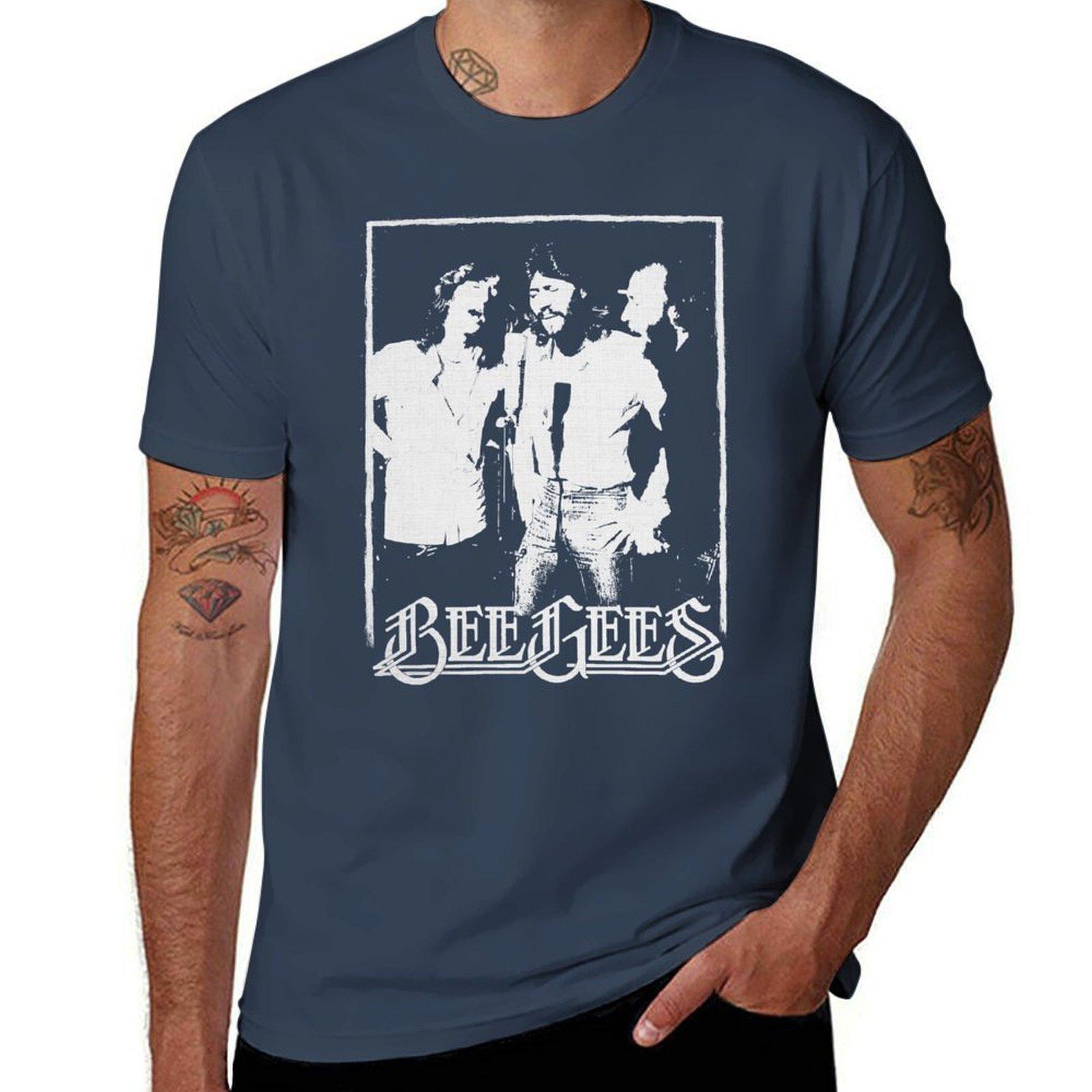Bee Gees Band Tshirt Relaxed Casual Short Sleeve Tee S