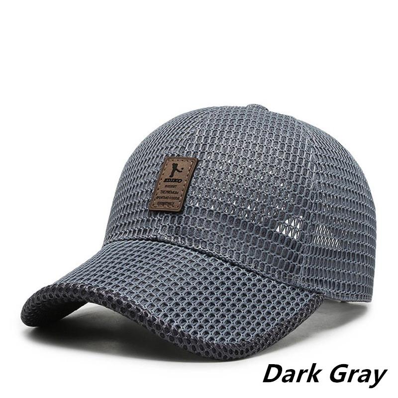 Summer Full Mesh Quick Drying Cool Sunhat Breathable Net Baseball Cap Men Outdoor Anti-UV Tennis Golf Hiking Sports Cap
