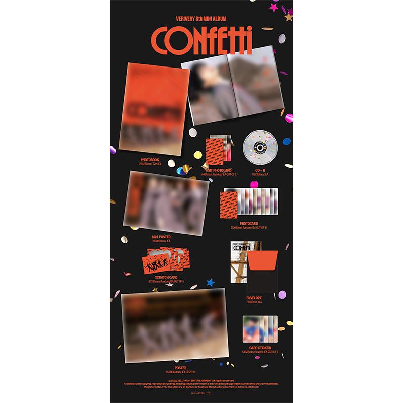 [Pre-order] VERIVERY - 8th Mini Album [CONFETTI] Photobook Ver