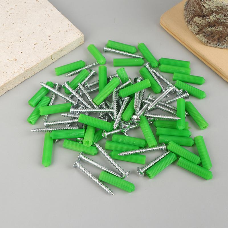 10Sets Self-Tapping Screws Kit Stainless Steel Expansion Screws Cross Tips Wall Anchors And Screws For Drywall