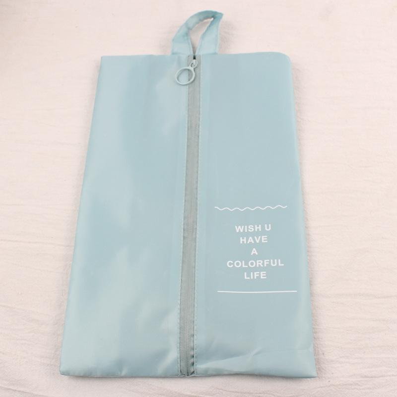 Portable Shoe Bag Waterproof Travel Polyester Storage Bag Pouches Convenient Storage Organizer Shoes Sorting Zipper Totebags
