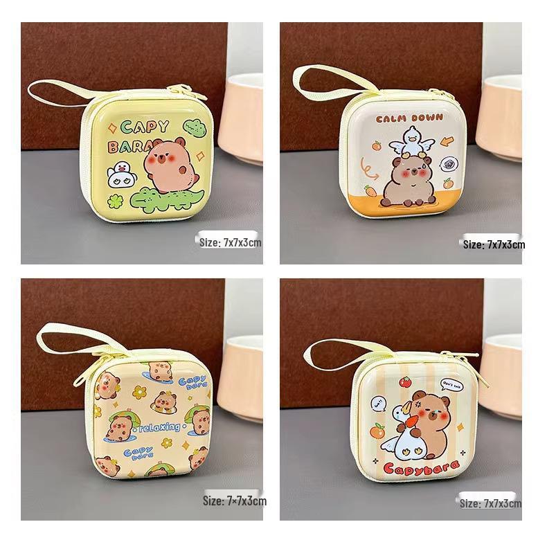 

Capybara Cartoon Mini Wallet & Key Bag - Portable and Creative