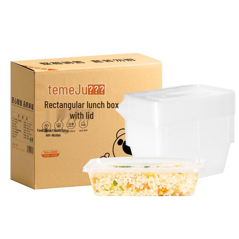 Temeiju Disposable Microwaveable Food Containers with Lids