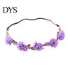 Nature Inspired Hair Accessory Flower Headband, Crown, Headpiece, Boho Floral Wreath Headband Artificial for Travel Wedding Birthday Festival