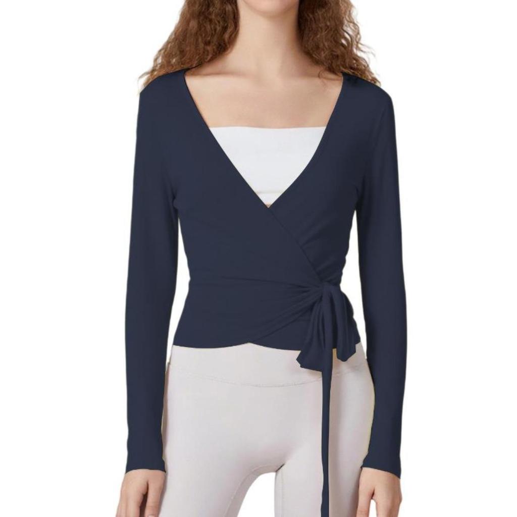 Women's Long Sleeve Knit Sports Top, Spring New Arrival, Fashion Trendy Streetwear for Women