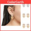 Boucles d'Oreilles Clous Feuille en Alliage Élégantes Délicates Et Mode Style Européen Américain