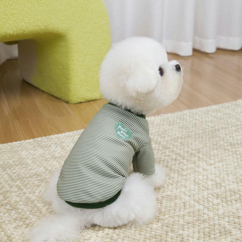 Puppy T Shirt All Seasons Pet Vest Striped Dog Clothes Thin Dog Hoodies Cat Clthing Soft Dog Undershirt Chihuahua Dog Costumes