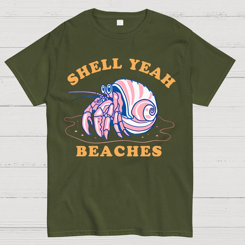 Shell Yeah Beaches Cotton Summer Casual Cool Loose T-Shirt