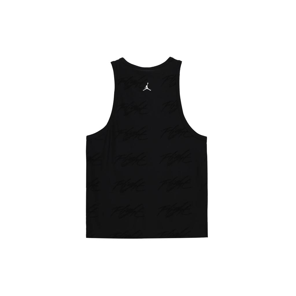 Jordan Tank Tops Men's Black Crew Neck Moderate Straight Fit (Unisex) Tank Tops FN4640 010