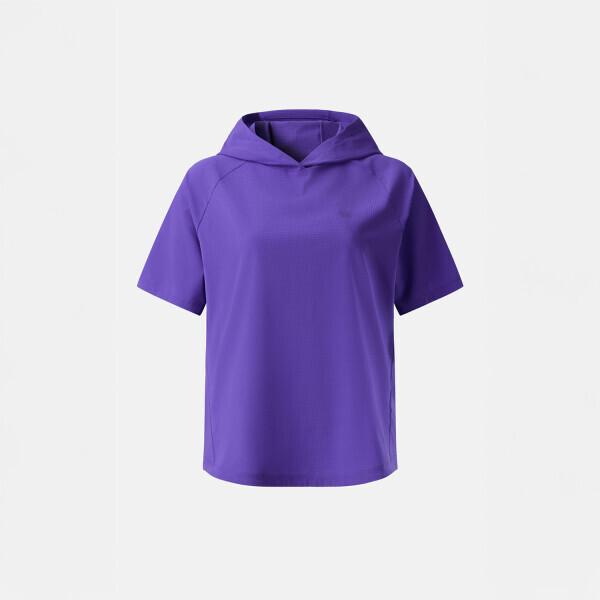 

Kolon SporTS Women S ShorT Sleeve Hooded T ShirT jkTcm25342pur purple/85
