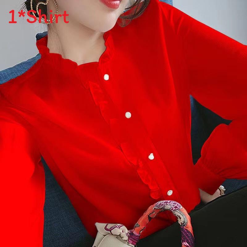 Long Sleeve Shirt For Women With Panneling And Stand Collar For Spring Wear