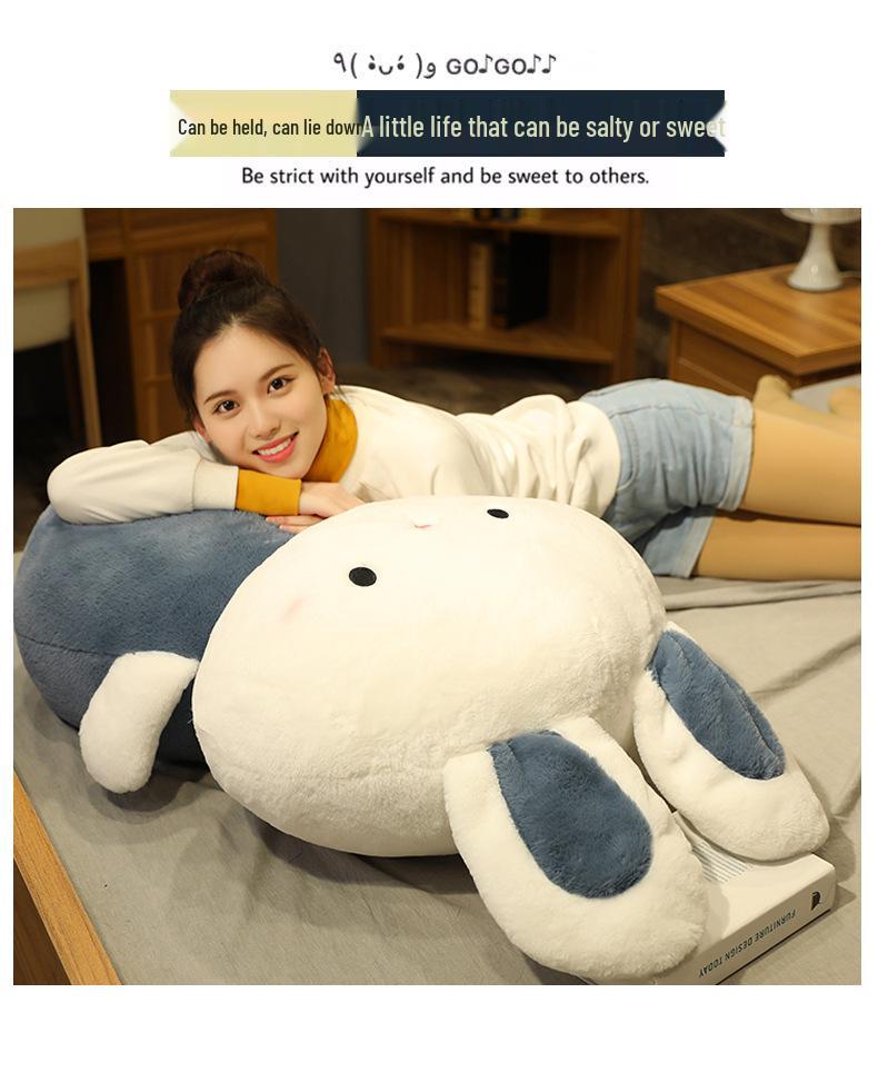 Super Soft Plush Rabbit Doll - Cute Hugging Cushion for Sleep