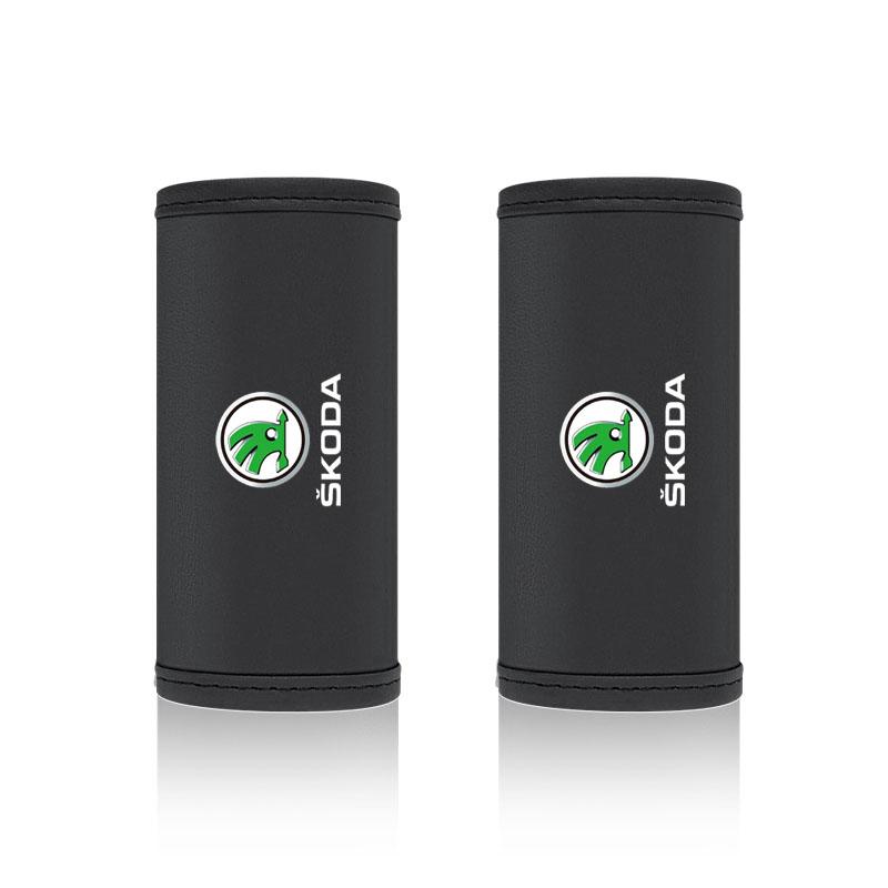 Car Interior Roof Handle Protection Cover Auto Door Pull Hand Brake Handle For Skoda Octavia MK2 MK3 2 3 A7 Fabia Karoq Kodiaq Superb Rapid Kamiq