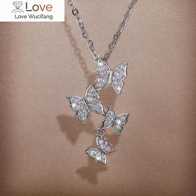Delicate Butterfly Pendant Necklace Aesthetic Women's Jewelry for Wedding Engagement Party Accessories High Quality Gift
