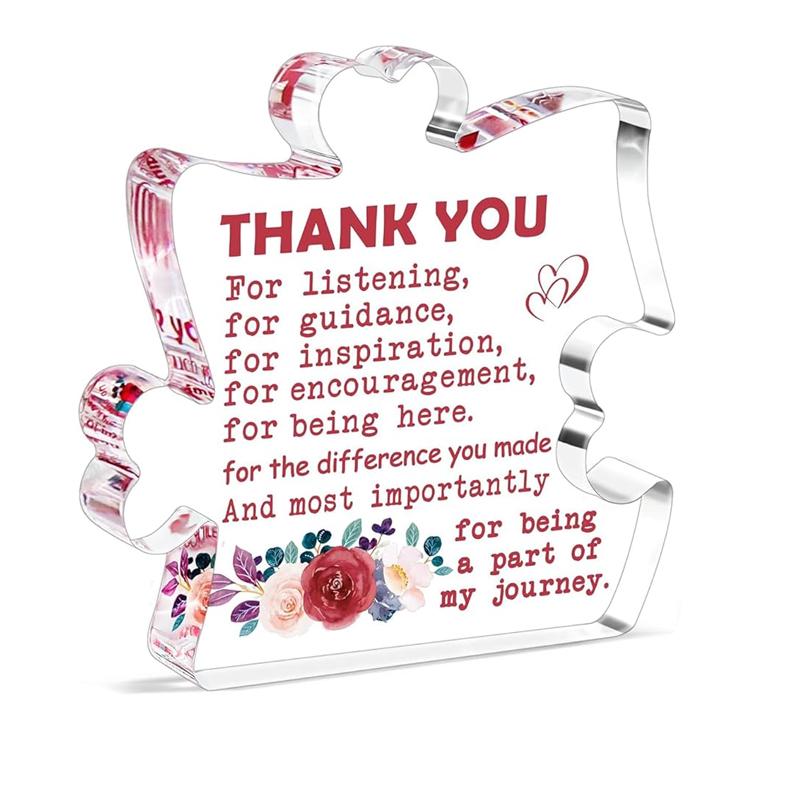 

Подарки для женщин Акриловая табличка с благодарностью и мини-веселые позитивные цыплята, связанные крючком вручную, милые подарки A-12*13cm