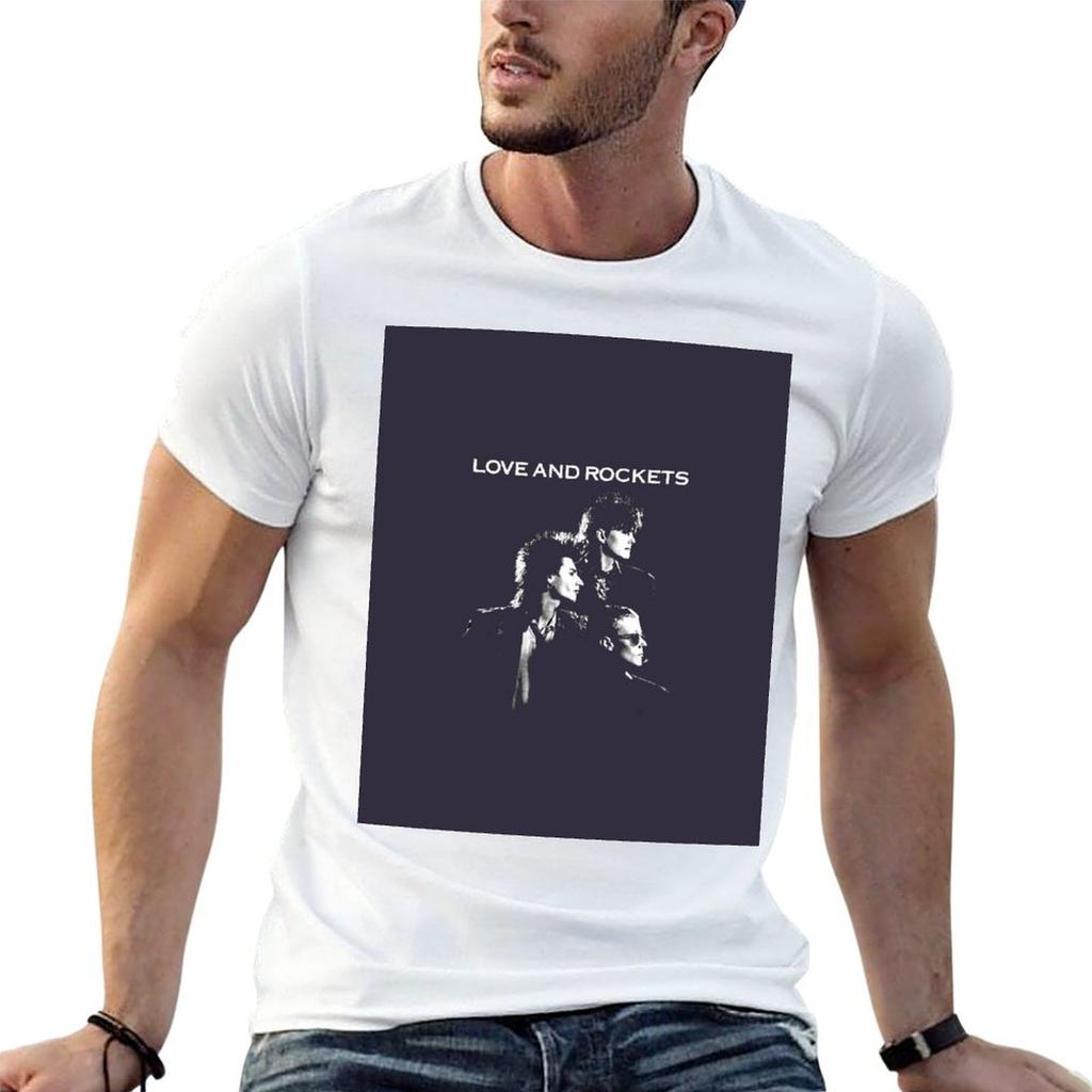 Birthday Gift Love And Rockets Gift Music Fans Tshirt Plus Size Clothes Anime Tshirt Short Sleeve Tee Unisex