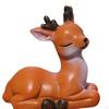 2Pcs Resin Deer Figures, Ornament, Crafts, Outdoor Sculptures Animal Figurines for