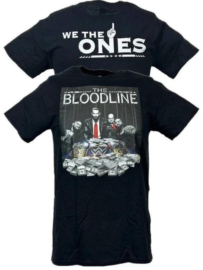

WWE Bloodline Roman Reigns Usos We The Ones Black T-shirt 2025 S