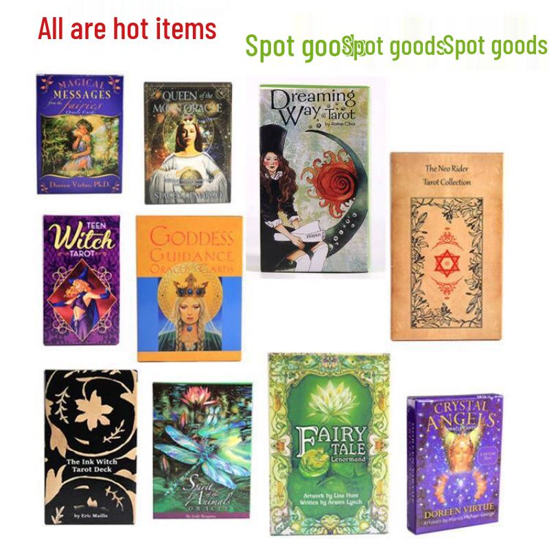 Grüne Glyphen Lenormand Tarot und Orakelkarten Set