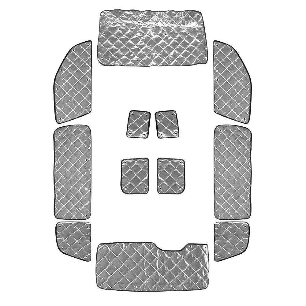 

Автомобиль Caravan NV350 E26 Специально разработан для активного отдыха и полного покрытия окон. Комплект солнцезащитных экранов AUTO-MP, Кемпинг, Активный отдых, Сон, 4-слойная конструкция, серебряный