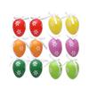 Colorful Eggs with HangableStrap Easter Day Decors Family Garden Decors