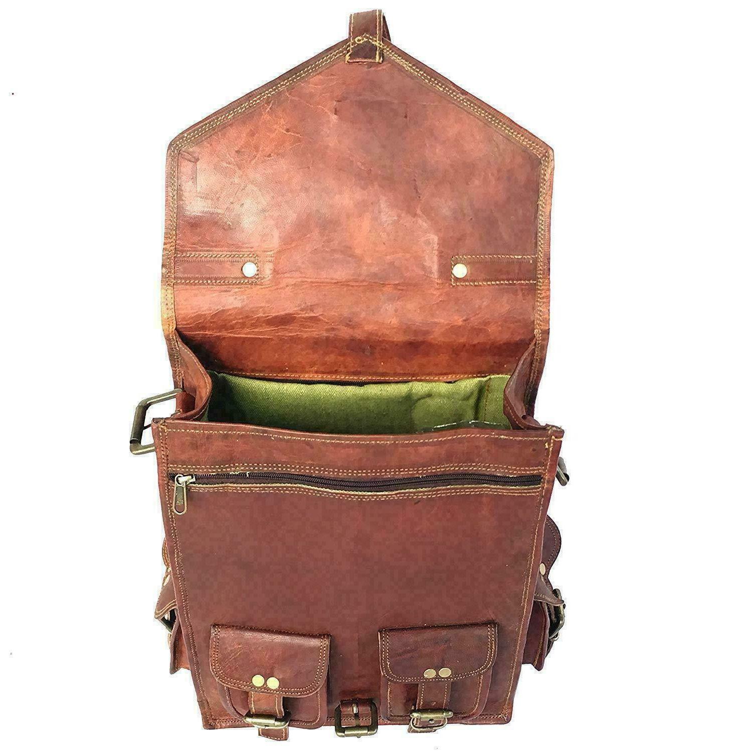 Натуральная мужская кожаная сумка-рюкзак — фото 3