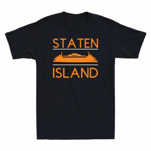 Staten Island Ferry The Fifth Borough Novelty Graphic Men s T-Shirt Black Navy Unisex T-Shirt XXXL