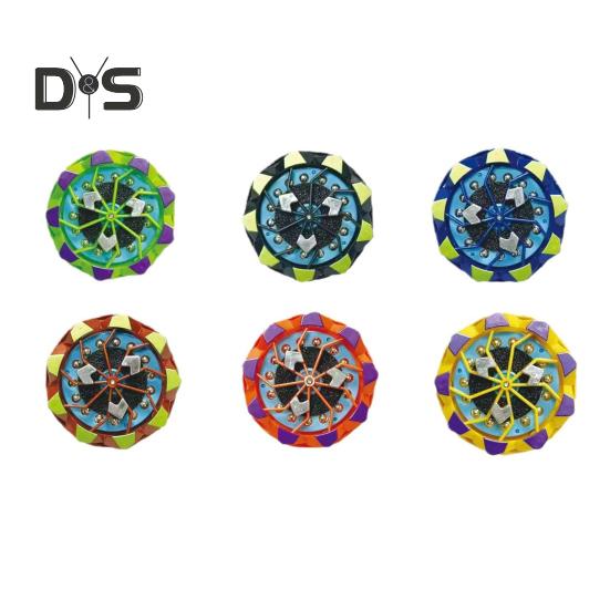 Spark Spinning Top Stress Relief Portable Luminous Gyro Collision Sparks Light-up Gyroscope Decompression Spinner Top Toy Kids Teens Adults Gift