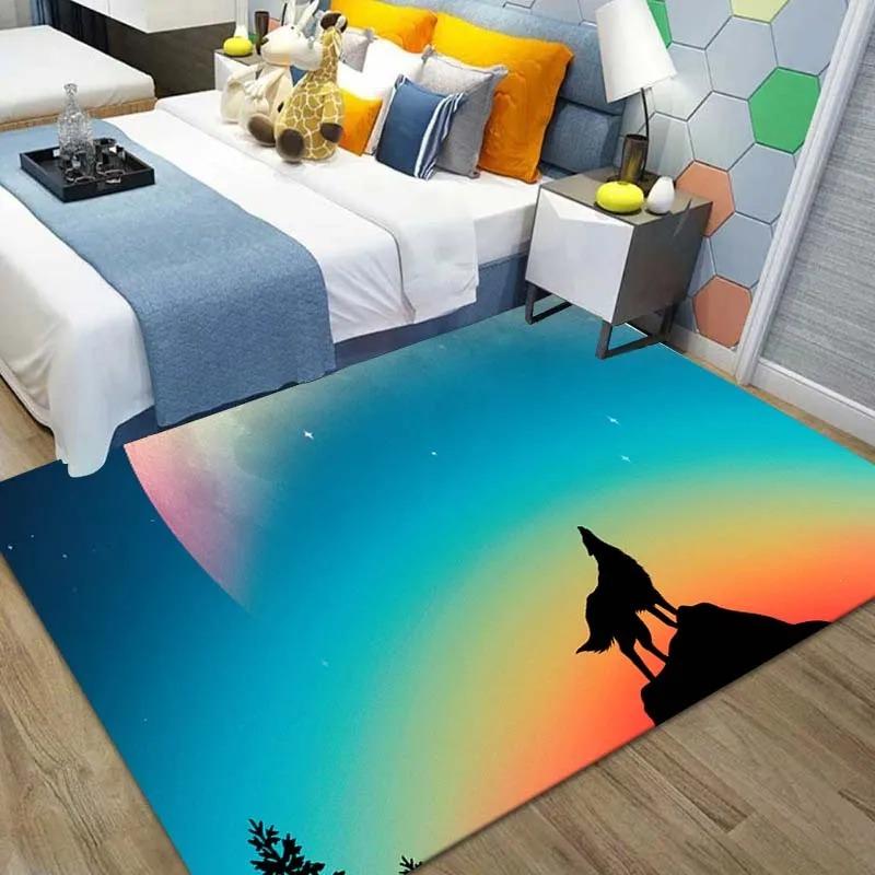 Wild Animal Wolf Floor Mat Door Front Decoration Home Living Room Floor Mat