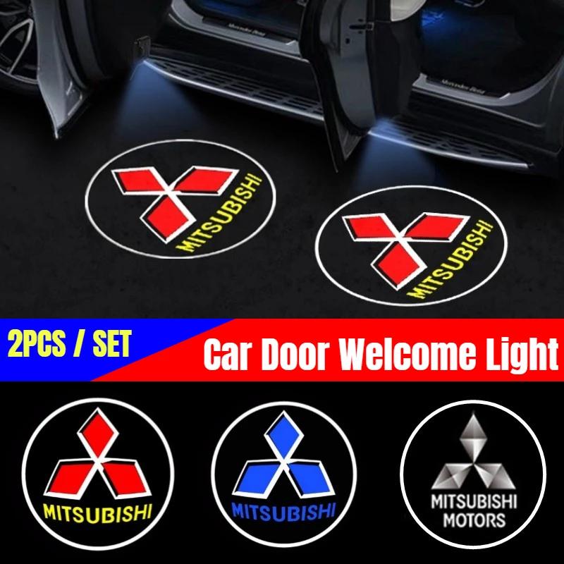 Car LED Door Shadow Wireless Welcome Lamp Projector Light for Mitsubishi ASX Ralliart Outlander Lancer Pajero Eclipse Galant