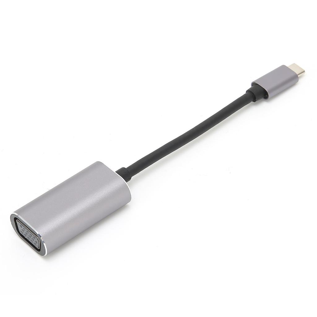 TypeC to VGA Adapter Plug Play SelfPowered Cable Connector for Displayport 1.2 Altmode
