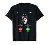 Funny Siberian Husky Incoming Call Dog T-Shirt, Men's, Cute, Funny, Funny Clothing, Gift, T-Shirt