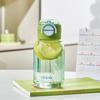 Student straw cup, children's sports water cup, plastic cup, portable double drink, portable cup, men's and women's simple space cup